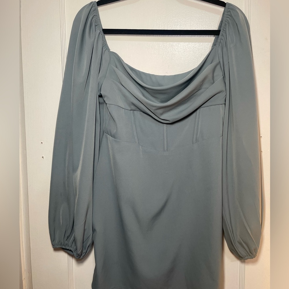 Princess Polly Sage Mini Dress
